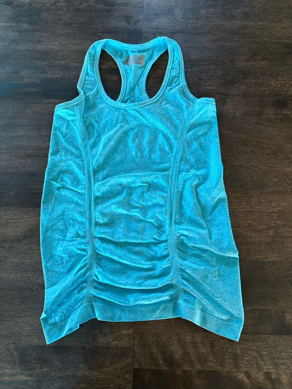 Athleta Women’s Racerback Workout Tank Top - Turquoise Aqua Ruched